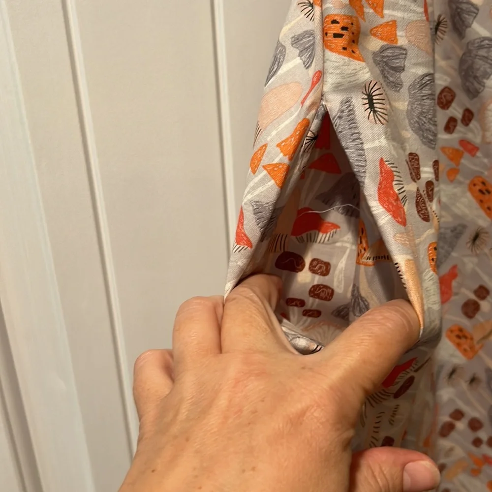 Retrolicious Mushroom Pocketed Dress With Pink Wrap Cardigan - Picture 7 of 15